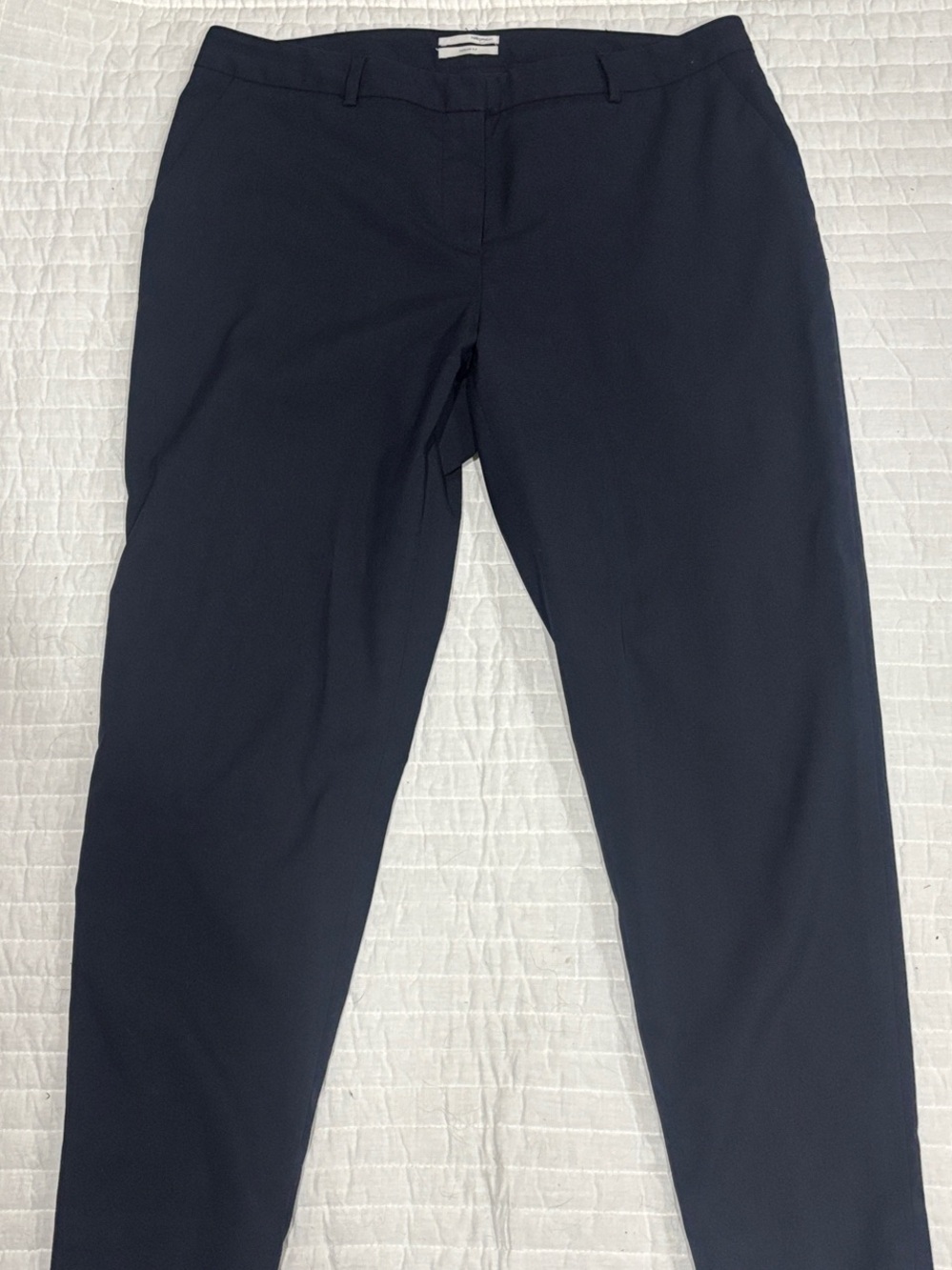 Halogen Dark Navy Straight-Leg Work Pants